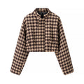Women's Classic Style Plaid Top Shorts Suit