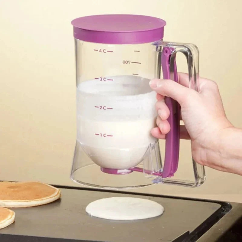 900ml Baking Batter Dispenser Cup - Pourer with Squeeze Handle & Measuring Marks