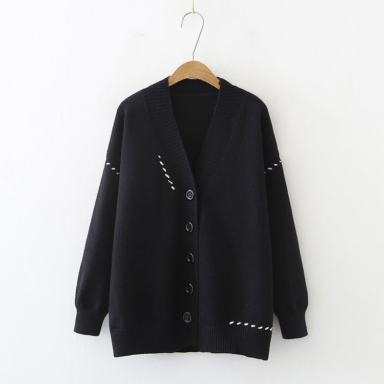 Women's Knitted Cardigan Top Coat