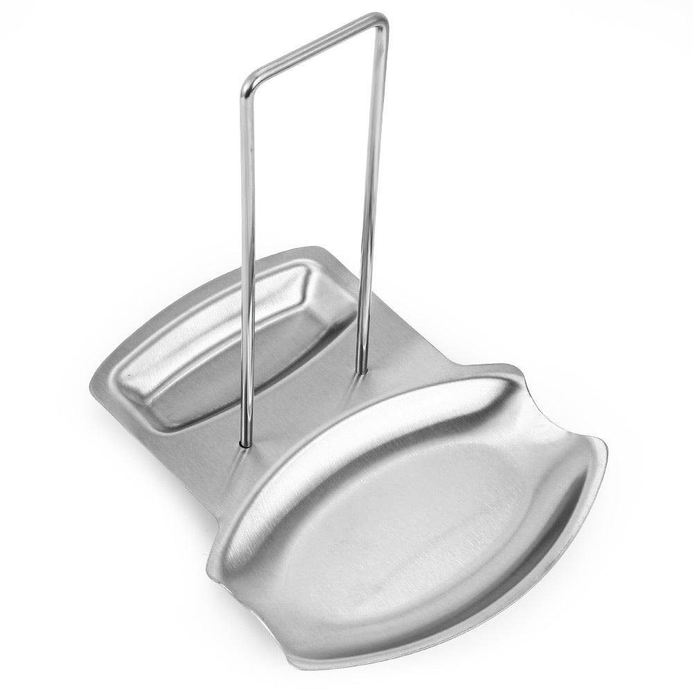 Spot 304 Stainless Steel Pot Lid Rack Storage Pot Storage Rack with Drain Tray Chopping Board Punch-Free Lid Spoon