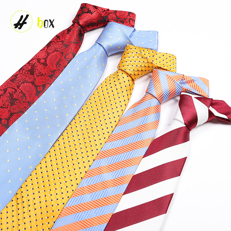 Manufacturers wholesale tie polyester jacquard tie men's casual formal wear professional business tie in stock supply