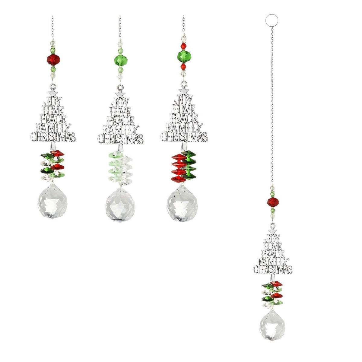 Christmas Sun Catcher Crystal Christmas Tree Pendant