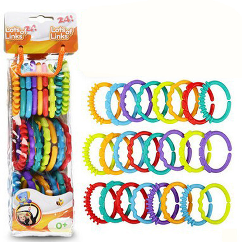 Rainbow Ring Toy Tooth Glue Baby Bite Glue 0-3 Years Old