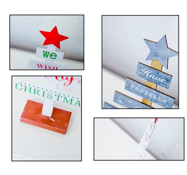 Creative Painted Letter Christmas Tree Ornaments