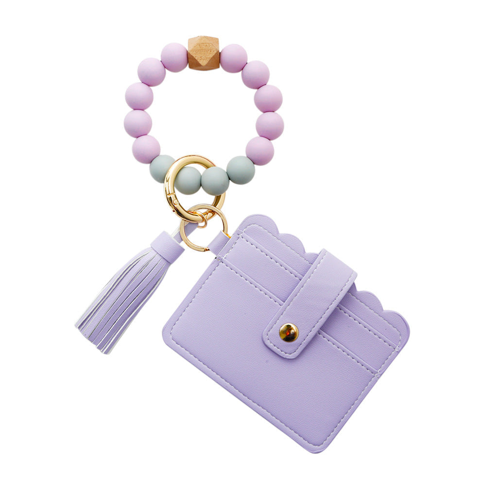 Silicone Bracelet Wrist Keychain Pendant