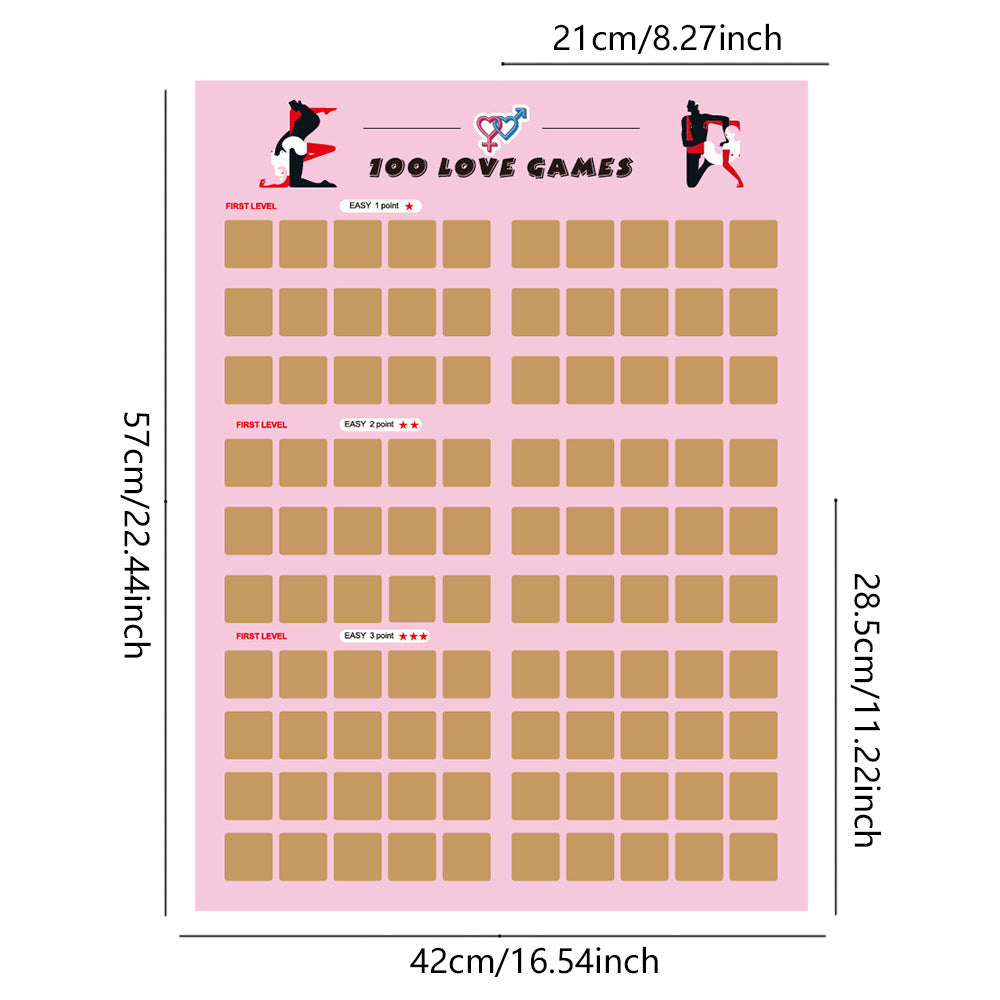 Challenge Valentine's Day Scratch-off Poster