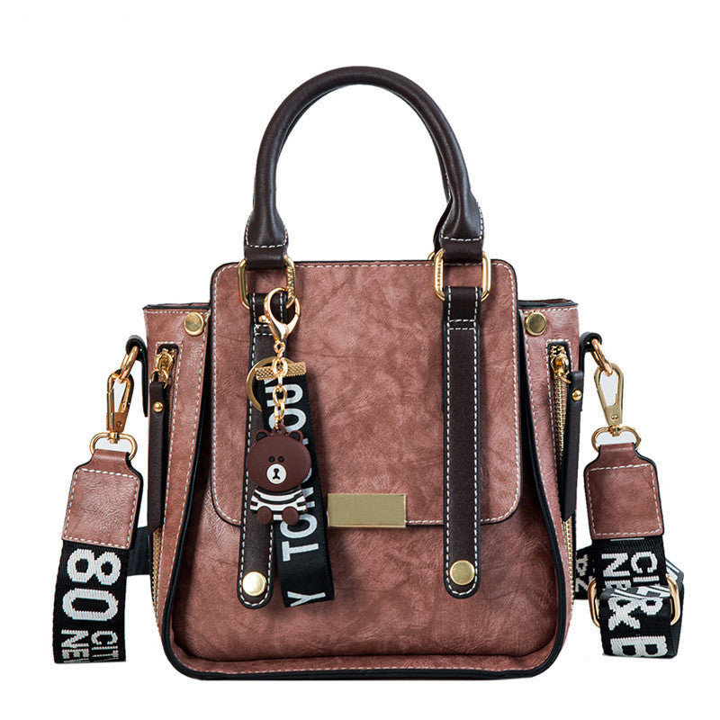 Fashion wide shoulder strap shoulder bag