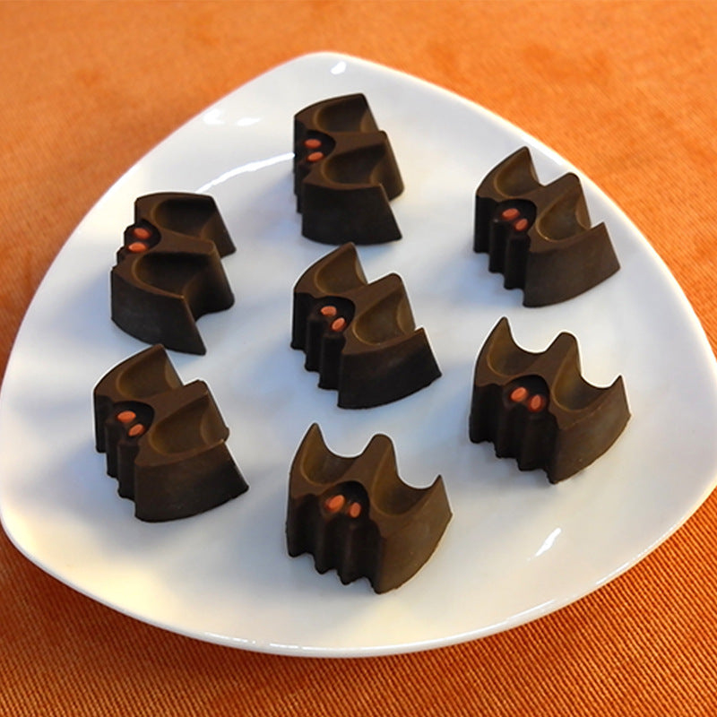 Halloween mold diy glue dripper pumpkin biscuit cake mold Candy Flip candy cookie skull skull chocolate mold