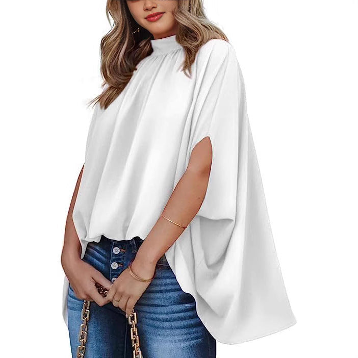 Oversized Top Batwing Sleeve Tarpaulin For Women