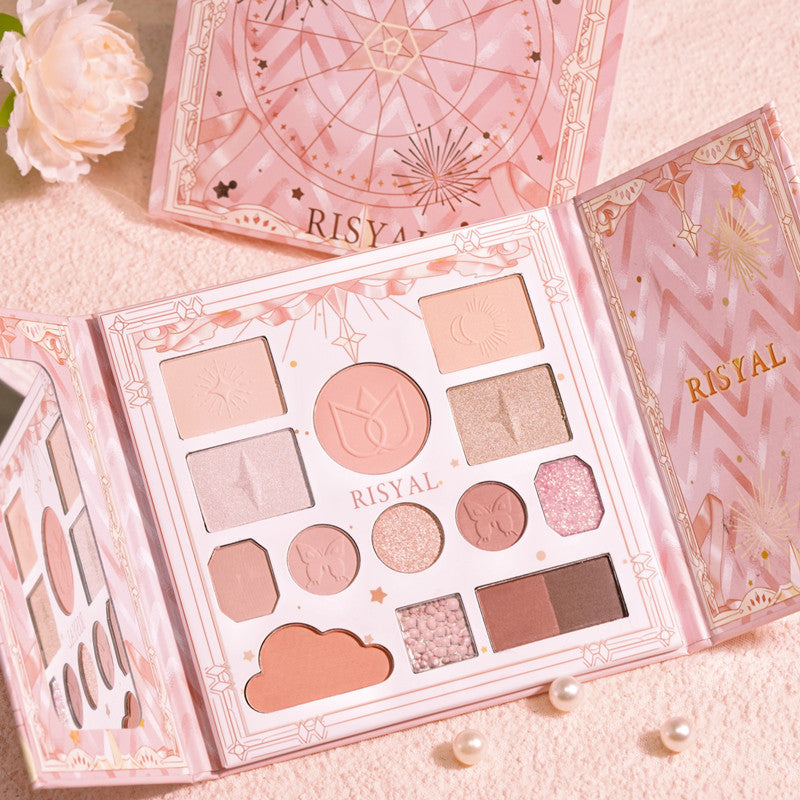 Time Eyeshadow Palette Highlight Blush One Matte Glitter
