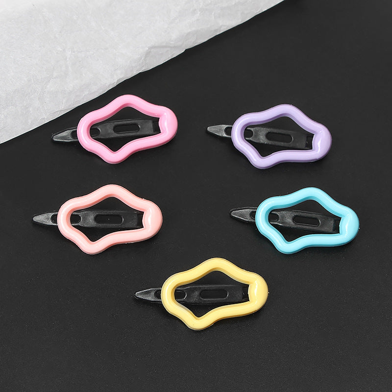 Cloud Irregular Press Clip Student Bang Clip