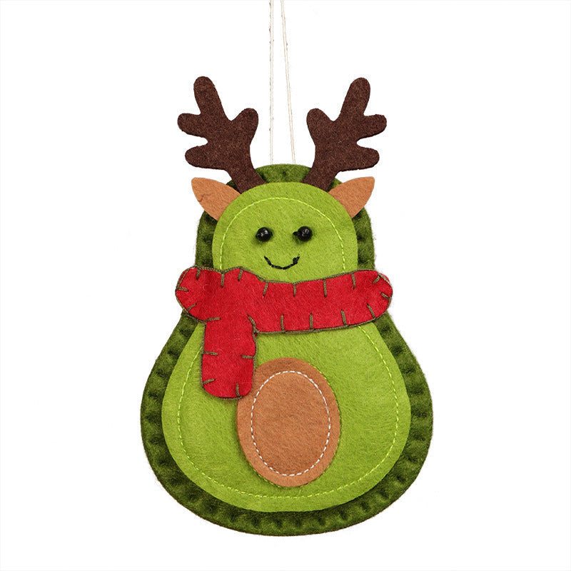 Creative Avocado Felt Christmas Tree Pendant
