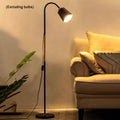 Adjustable Floor Lamp 720° Rotating Reading Light UK Plug Living Room Black White