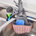 Adjustable Sink Sponge Rack - Hanging Drain Bag Organiser for Kitchen & Bathroom