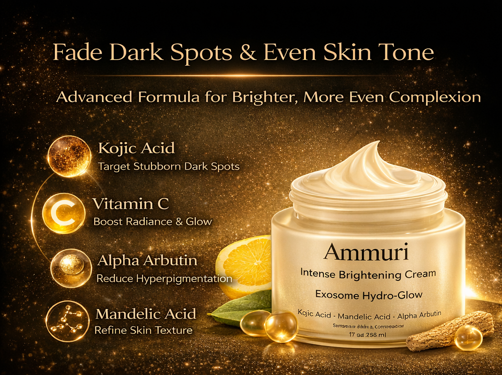 Brightening Set | Kojic Acid Serum, Exosome Cream & SPF 50 Day Cream | Ammuri