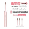 Electric Ultrasonic Toothbrush with 6 Speed Modes - USB Rechargeable, Waterproof Tooth Cleaner