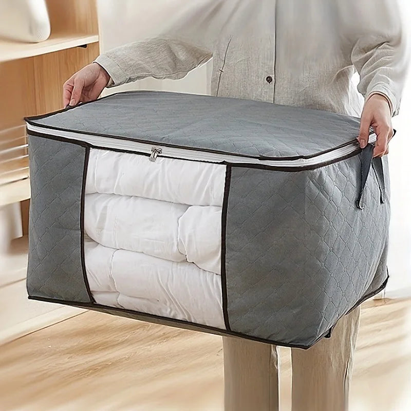Extra Large Storage Bag with Handles - Durable Clothes & Quilt Organiser with Clear Window