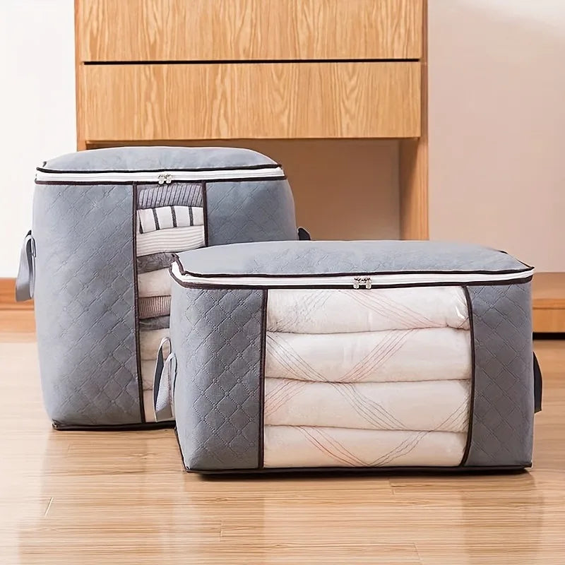 Extra Large Storage Bag with Handles - Durable Clothes & Quilt Organiser with Clear Window