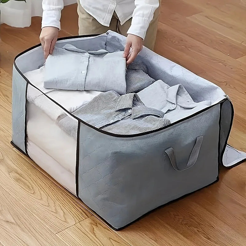 Extra Large Storage Bag with Handles - Durable Clothes & Quilt Organiser with Clear Window