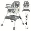 Foldable Baby High Chair - 6+ Months, Anti-Slip & Toy Rack, Easy Clean
