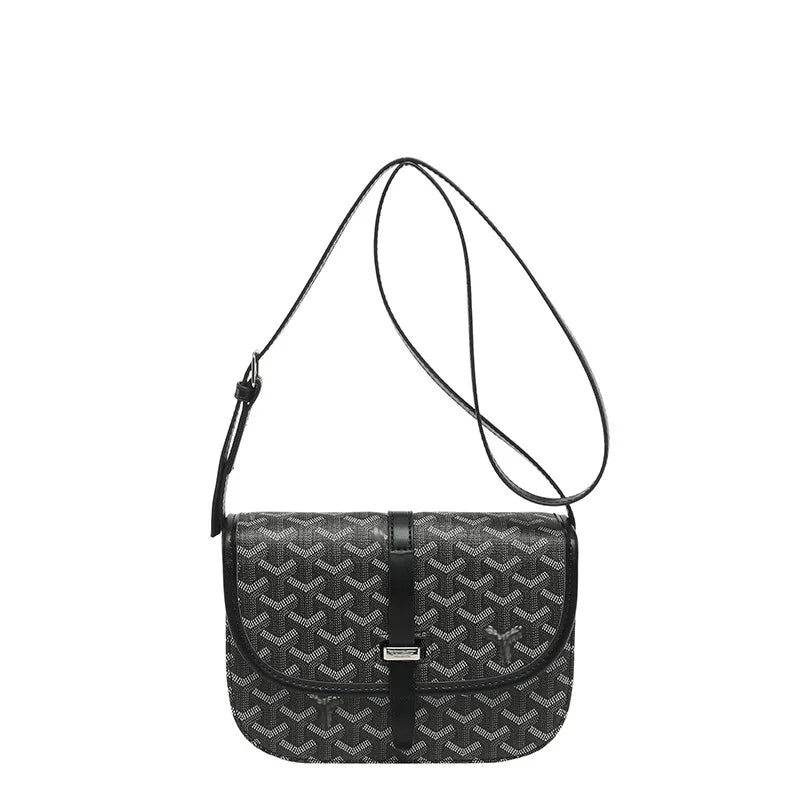2026 Summer New Fashion French-Style Crossbody Shoulder Bag Unisex Printed Polyester Lining Bag
