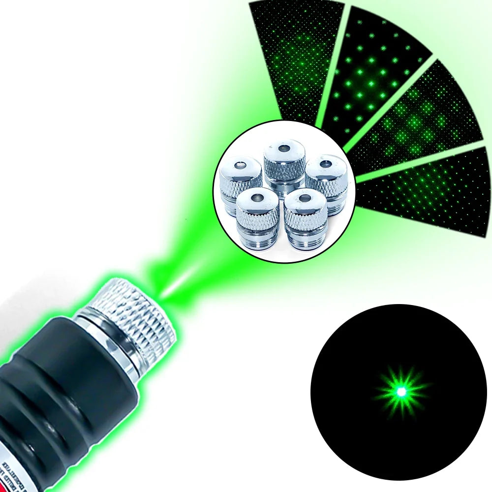 Green Laser Pointer Long-Range Laser Pointer High Power-Rechargeable Laser Pointer for Hiking, Presentations & Outdoor Use