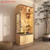 Factory Hot Sale Displaying Tempered Glass Wood Cabinet Parrot Pigeon Nest Box Bird Villa House Luxury Large Breeding Bird Cage