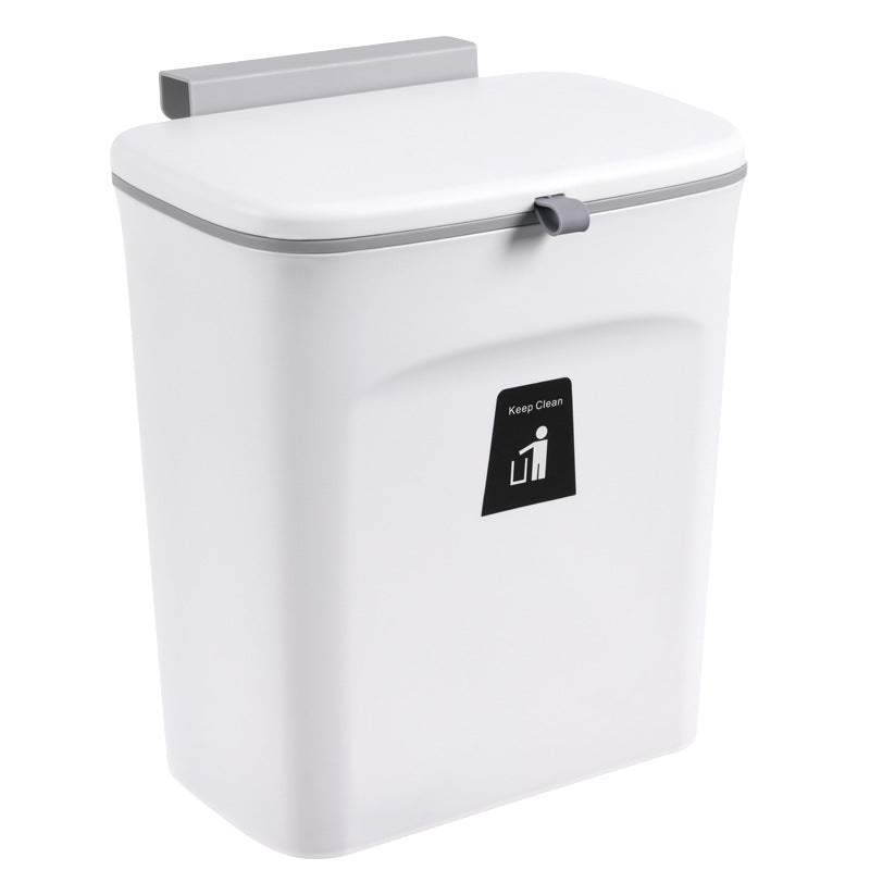 Hanging Cabinet Door Bin - Space-Saving Waste Bin for Bathroom, Kitchen, Office & Camping