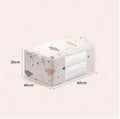 Large Capacity Foldable Clothes Storage Bag Organizer - Ideal for Blankets, Bedding and Seasonal Storage