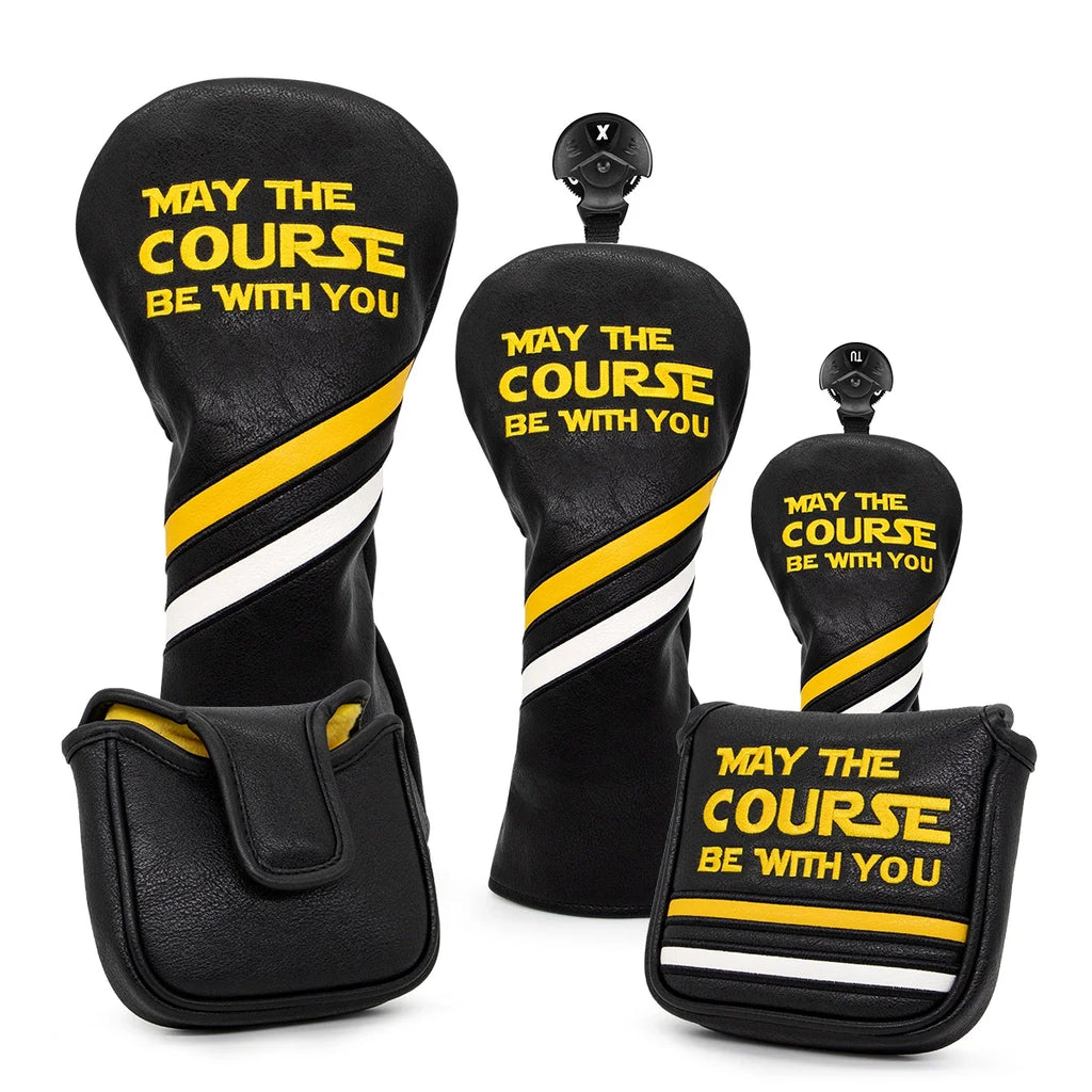 Golf Headcovers Set Premium Leather Driver Fairway Hybrid Covers Star Wars