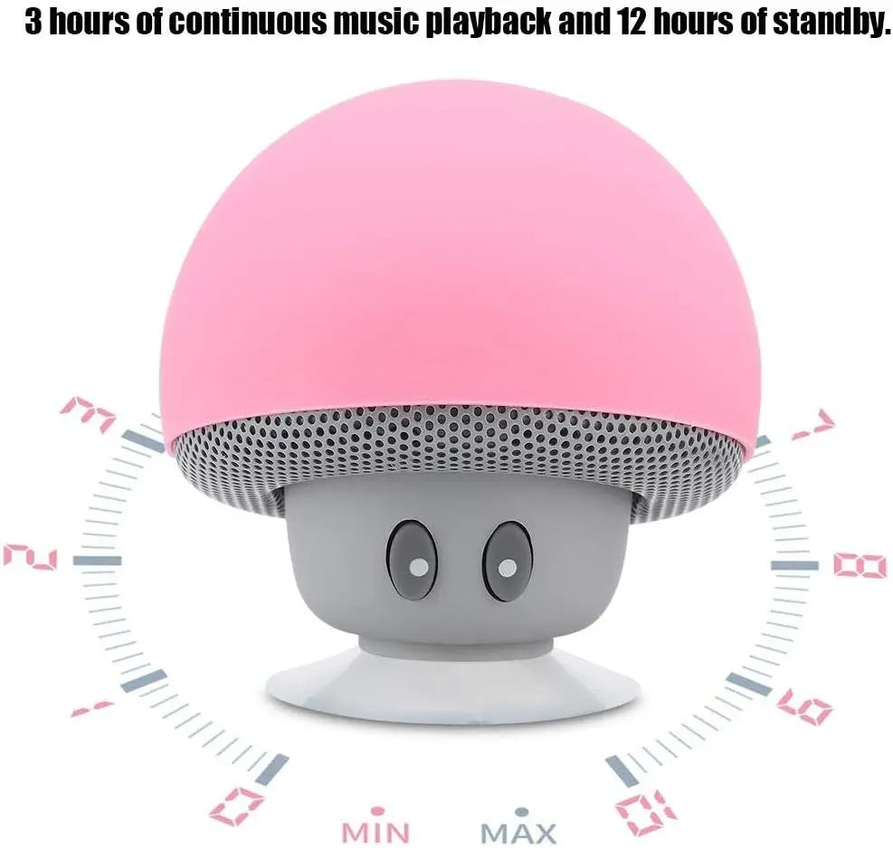 Wireless Bluetooth Speaker with 30ft Range, Powerful Subwoofer & Suction Cup Mount