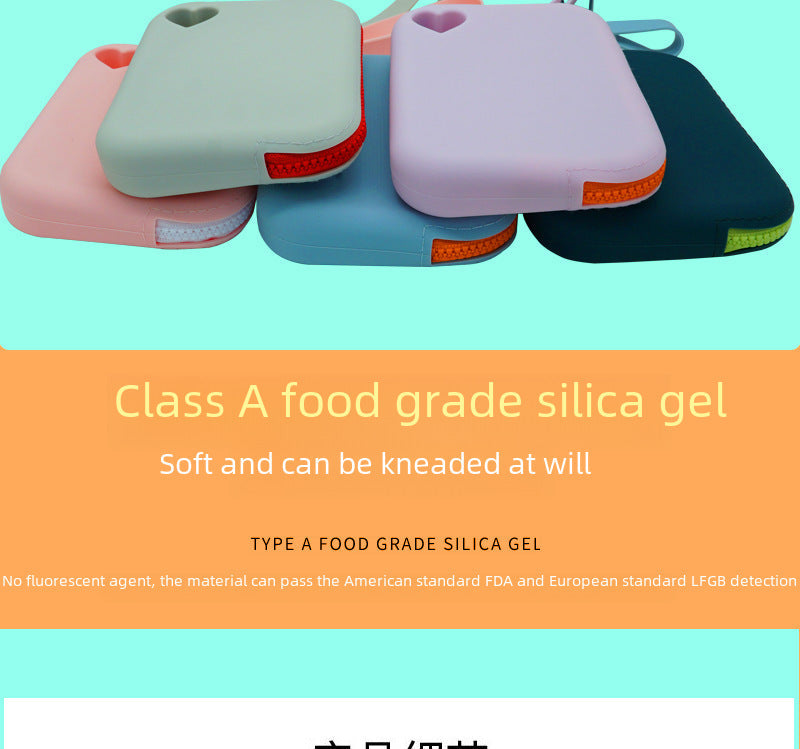 in stock new silicone coin purse key card storage bag waterproof and dustproof storage bag pet snack bag