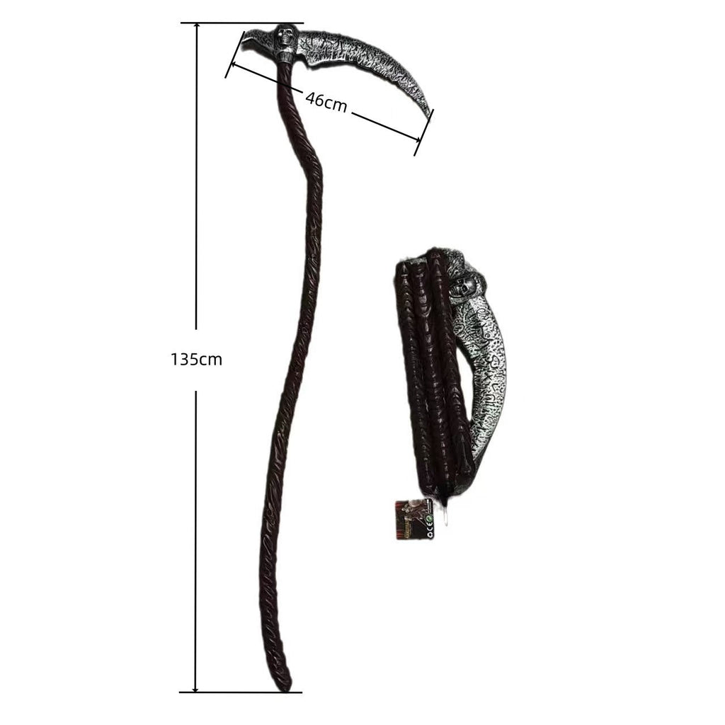 Halloween Weapons, Weapons, Skull Ghost Props, Mountain Ax, Devil Red Cross, Death Sickle, Pirate Knife Props Cos