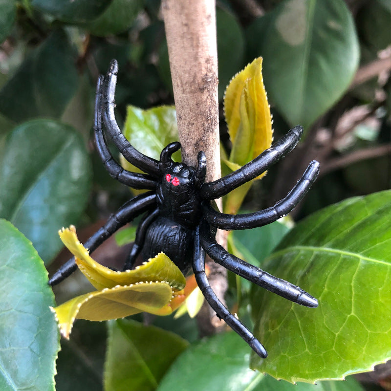 Cross-border simulation Spider Halloween decoration prank prank soft glue spider twist egg new exotic toys wholesale