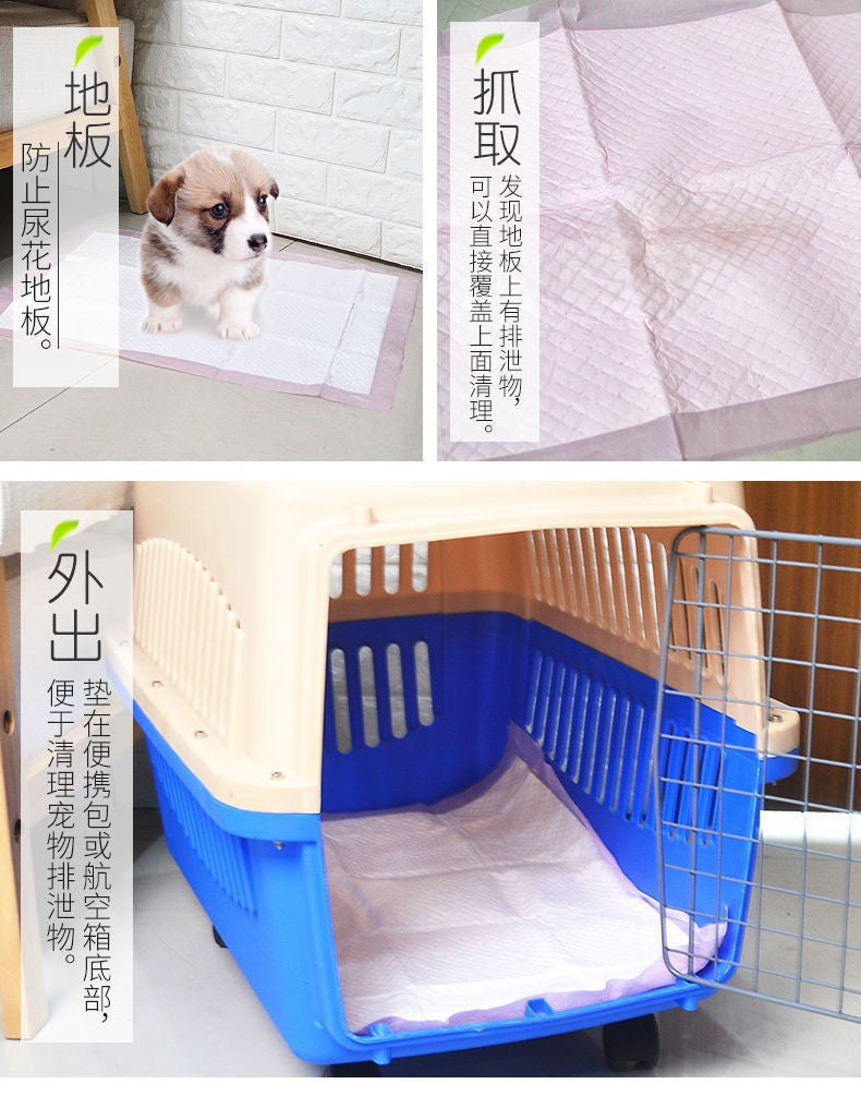 Thickened Deodorizing and Absorbent Pet Pee Pads for Training Teddy to Use the Toilet, Disposable Dog Diapers Wholesale