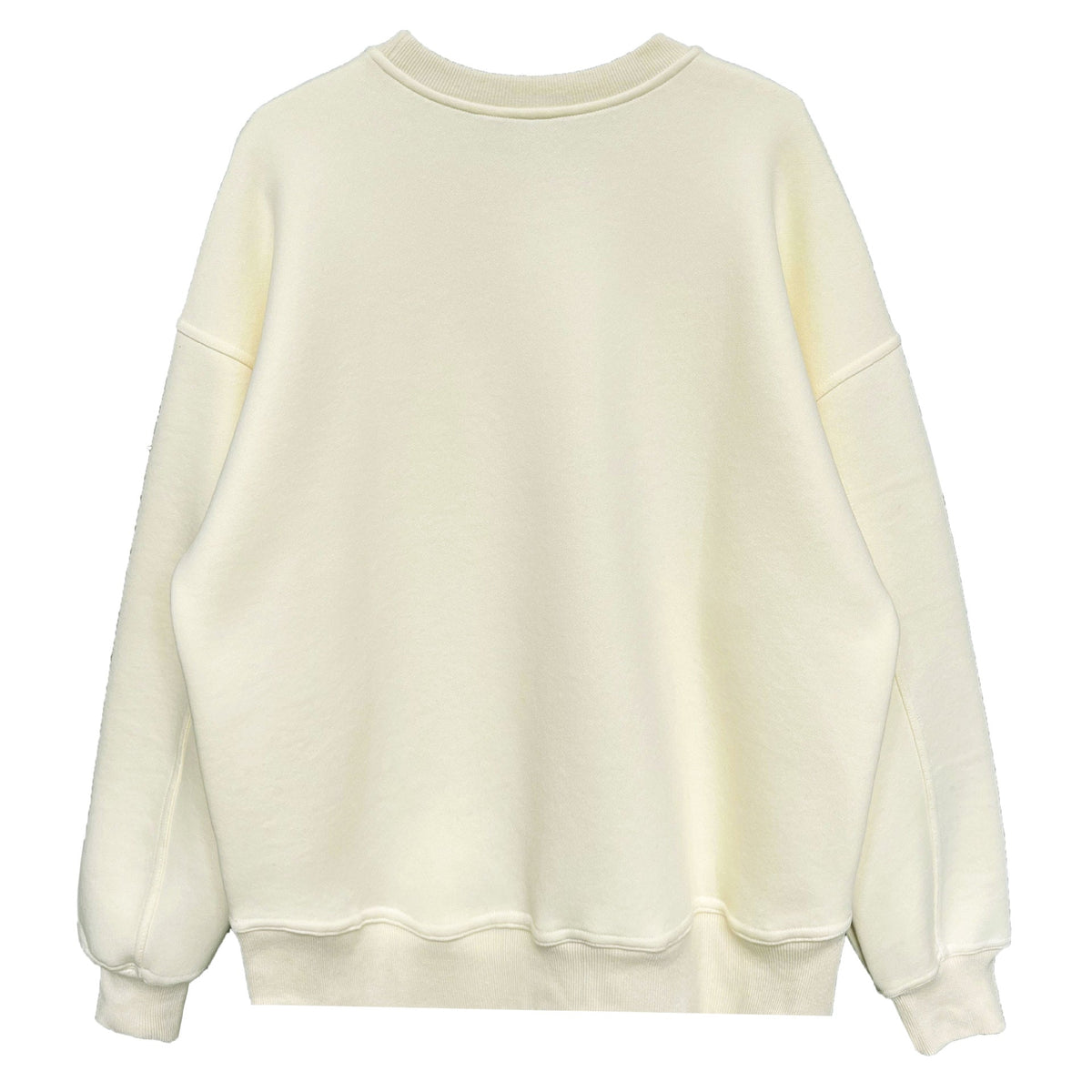 Luxi Simple Profile Loose BF Solid Color Lazy Pullover Sweatshirt Women's ins Letter Embroidered Long-sleeved Top 2267