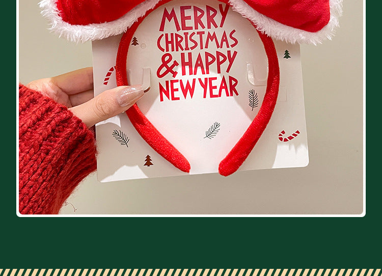 Christmas Antler Headband Holiday Costume Headband Cartoon Hairband for Women 2026 New Children's Hairpin Hair Accessory Gift