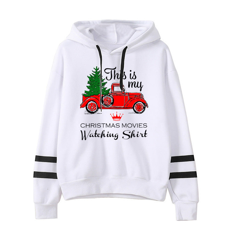 Foreign Trade Cross-border Christmas This Is My Christmas Truck Printed Parallel Bars Sweatshirt Women's Jacket