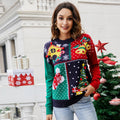 Amazon Explosions 2023 European and American Women's Little Snowflake Christmas Sweater Christmas Tree Pullover Knitted Sweater Christmas Clothes