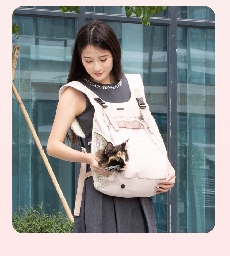 Autumn and Winter Essential Portable Bag for Pets, Front Chest Bag for Dogs, Travel Backpack, Chest Harness for Cats
