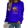 Christmas truck Merry Christmas pattern printed round neck sweater European and American autumn and winter Amazon AliExpress