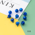 12mm Eco-Friendly Colorful Flat Metal Copper Bells, Color-Preserving, Christmas Holiday Pet Gift DIY Keychain Accessories