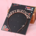 Decorations Iron Hair Hoop Ornaments Headband Cake Decoration Happy Birthday Letter Party Birthday Headband Halloween