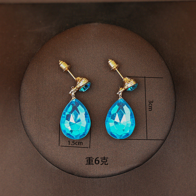 Korean Bride Necklace Earrings Two-piece Decorations Wedding Yarn Wedding Jewelry Wedding Accessories Dance Studio