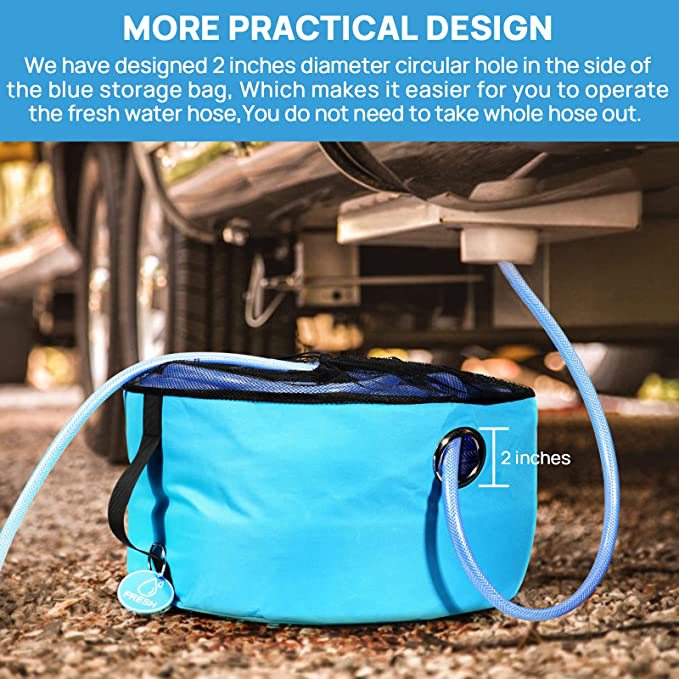 Cross-Border Rv Outdoor Hose Bag, Outdoor Travel Waterproof Hose Storage Bag, Dustproof Storage Bag for Wires and Miscellaneous Items