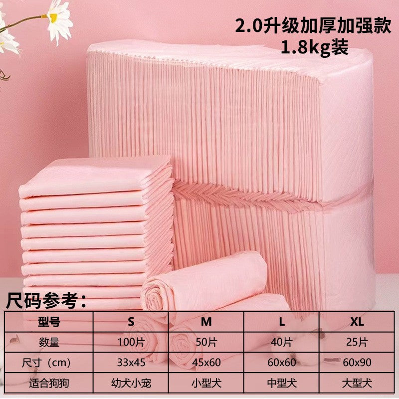 Thickened Deodorizing and Absorbent Pet Pee Pads for Training Teddy to Use the Toilet, Disposable Dog Diapers Wholesale