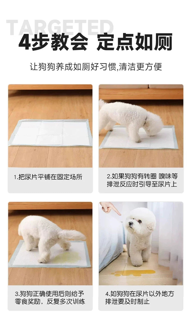 Cross-border pet urine pads for dogs, thickened, deodorizing, absorbent, urine-proof pads for puppies, cat toilet training disposable pads