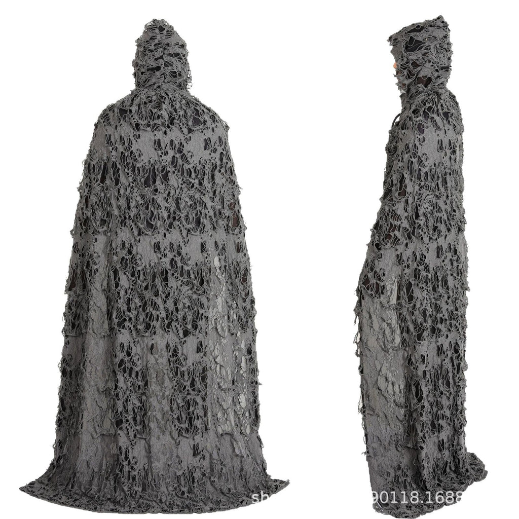 Cross-Border Halloween Cloak for Adults and Children Hooded Cloak Halloween Rag Clothes Party Death Game Dress up