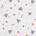 In-Stock Pure Cotton Water-Based Printing Fabric Plain Christmas Tree Floral Fabric Autumn and Winter Casual Pants Cotton Clothing Lining Fabric