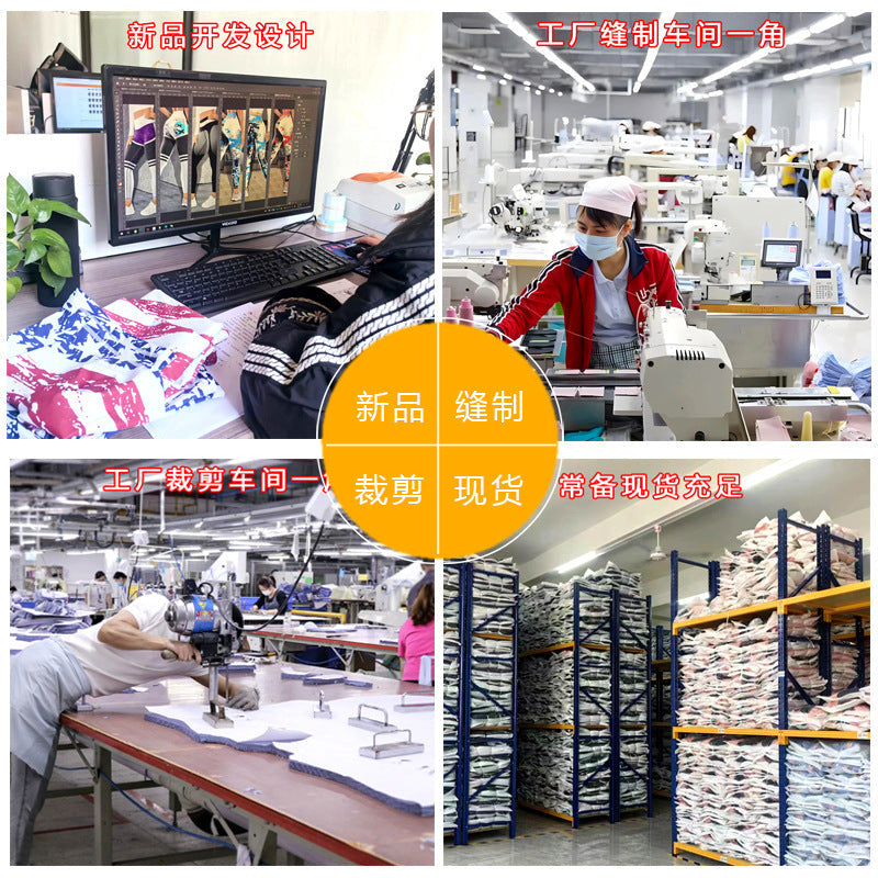 Cross-border Europe and the United States Christmas printing comfortable yoga pants hip outdoor sports fitness running yoga clothing wholesale